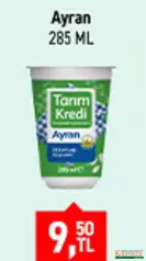 TARIM KREDİ AYRAN 285 ML fiyat ve kampanya bilgisi